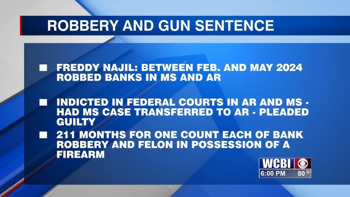 Memphis Bank Robber Gets 17 Years in Federal Prison
